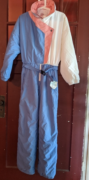 Vintage Jackets & Blazers - Vintage 90's pastel snowsuit🏂🌨️⛷️